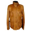 Kožená dámská koňaková bunda DENVER   M*