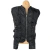 KOŽENÁ dámská černá prošívaná bunda na zip Oakwood M