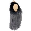 Dámská šedá kožešinová vesta UNI