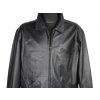 Kožená měkká pánská černá bunda na zip CALYPSO XXL*