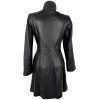 KOŽENÝ dámský černý kabát na zip Ceren Deri M
