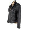 KOŽENÁ dámská černá bunda na zip TOM TAILOR M