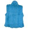 Kožešinová dámská tyrkysová vesta UNI