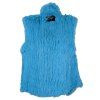 Kožešinová dámská tyrkysová vesta UNI