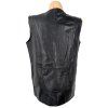 KOŽENÁ dámská černá vesta na zip XXL