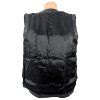 KOŽENÁ dámská černá vesta na zip XXL