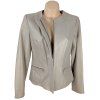 KOŽENÁ dámská zlatá bunda na zip Alfani M