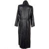 EXTRA dlouhý dámský kožený černý kabát s páskem Thomas&Daniels 44