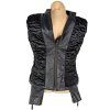 KOŽENÁ dámská černá bunda na zip AMISU M