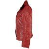 KOŽENÁ dámská červená bunda na zip Milestone M