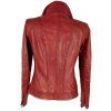 KOŽENÁ dámská červená bunda na zip Milestone M