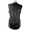 KOŽENÁ dámská černá vesta na zip Jackey McGee L