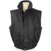 KOŽENÁ pánská černá zateplená vesta City Collection L