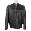 KOŽENÁ pánská černá bunda na zip Calculus London XL