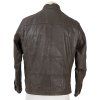 KOŽENÁ pánská hnědá bunda na zip Angelo Litrico S