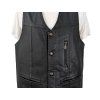 KOŽENÁ pánská černá vesta Inter Leather L