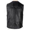 KOŽENÁ pánská černá vesta K Cero M