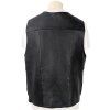 KOŽENÁ pánská černá vesta na zip 50/52