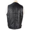 KOŽENÁ pánská černá vesta 50