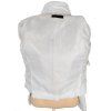 KOŽENÁ dámská bílá bunda na zip MasterPelle S