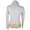 KOŽENÁ dámská bílá bunda na zip MasterPelle S
