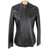 KOŽENÁ dámská černá bunda na zip WS Leather 14/42