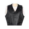 KOŽENÁ pánská černá vesta Patino XL