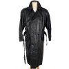 KOŽENÝ pánský černý kabát s páskem Maddox 52