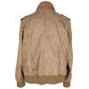 KOŽENÁ pánská hnědá bunda na zip Chevirex 58