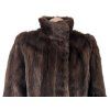 Pravý dámský hnědý norkový kožich S