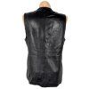 KOŽENÁ dámská černá vesta na zip XL