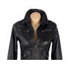 KOŽENÁ dámská černá bunda na zip Calypso 36