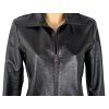 KOŽENÁ dámská černá bunda na zip Horstmann S