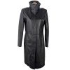KOŽENÝ dámský černý kabát na zip Danier M