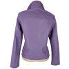KOŽENÁ dámská fialová bunda na zip M