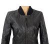 KOŽENÝ dámský černý prošívaný bomber Vero Moda M