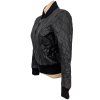 KOŽENÝ dámský černý prošívaný bomber Vero Moda M