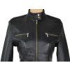 KOŽENÁ dámská černá bunda na zip Milan Leather XS/S