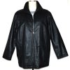 KOŽENÁ pánská měkká černá bunda L