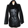 KOŽENÝ dámský černý měkký kabát SONOMA M 4