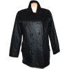 KOŽENÝ dámský měkký černý kabát Outer Edge XL