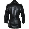 KOŽENÝ dámský černý měkký kabát GIPSY L
