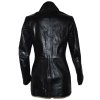 KOŽENÝ dámský černý měkký kabát JLC  New York L 5