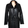 KOŽENÝ dámský černý měkký kabát Senza Max L 4