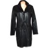 KOŽENÝ dámský černý měkký kabát Senza Max L