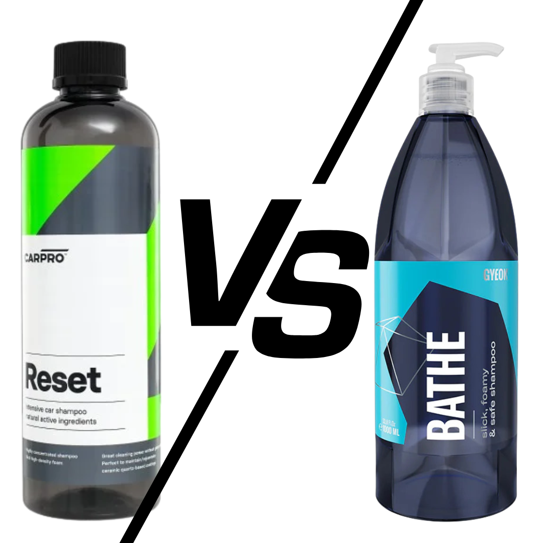 CarPro Reset vs. Gyeon Q²M Bathe – Který autošampon je lepší?