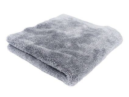mikrovlaknova uterka purestar plush light buffing towel gray