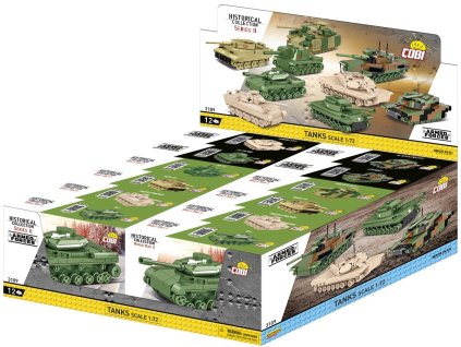Cobi 3109 Displej 12 ks tanků 1:72 Série 2
