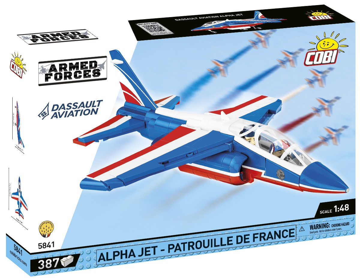 Cobi 5841A Armed Forces Alpha Jet Patrouille de France, 1:48, 387 k COBI-5841A