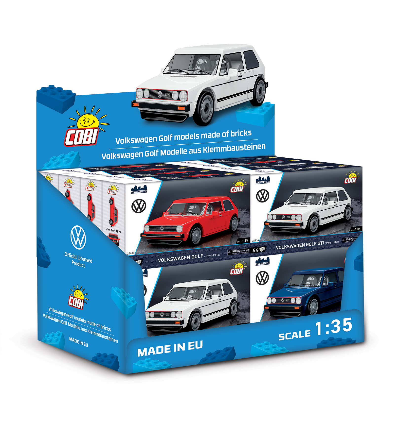 Cobi 24655 Displej VW Golf 1:35, 16 ks COBI-24655